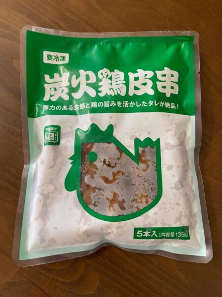 炭火鶏皮串（タレ）