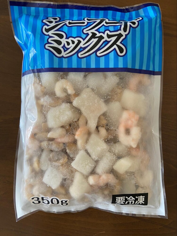 シーフードミックス 青チェック