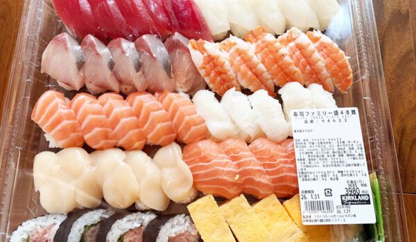 コストコ「寿司ファミリー盛48貫」