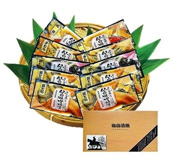 銀たら入り味噌粕漬・甘粕漬４種１０切セット