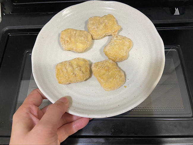 電子レンジで調理