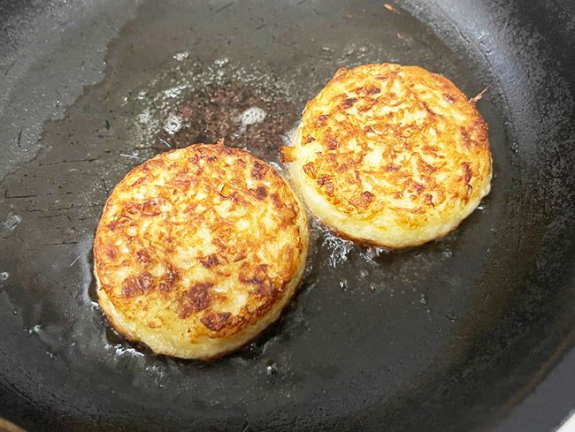 揚げ焼きする