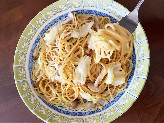 牛肉だしの素パスタ