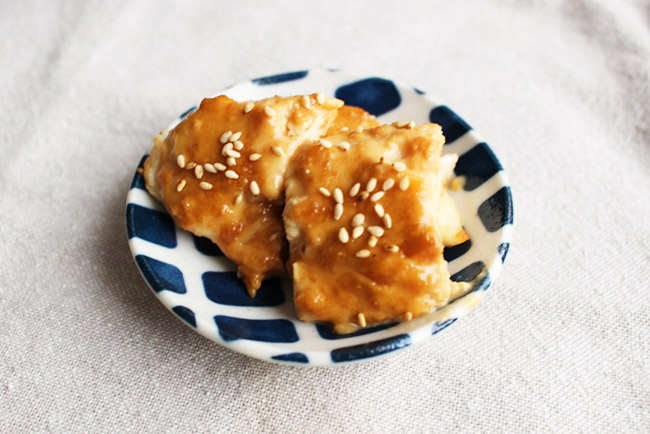 鶏ささみの味噌マヨ焼き