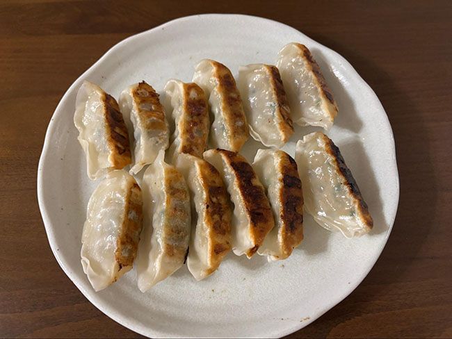 焼き餃子の完成