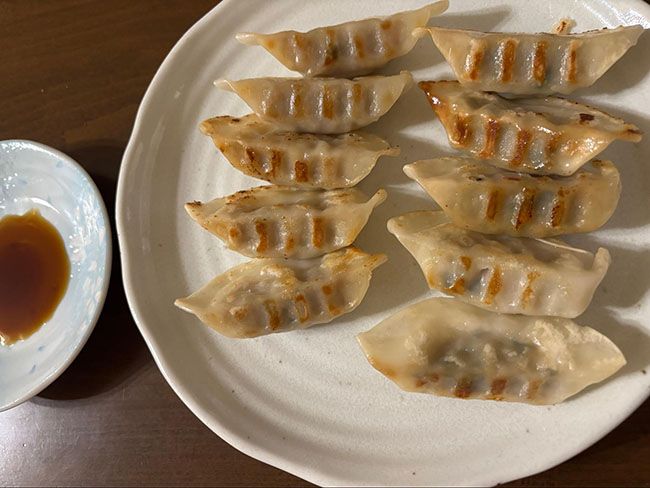 焼き餃子の完成