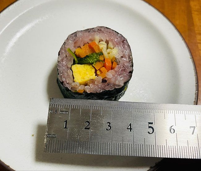 １切れあたり直径4㎝弱で、食べやすい小ぶりサイズ