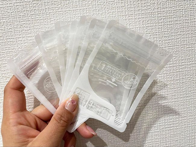 使い切りできる詰め替えパウチ（10ml）