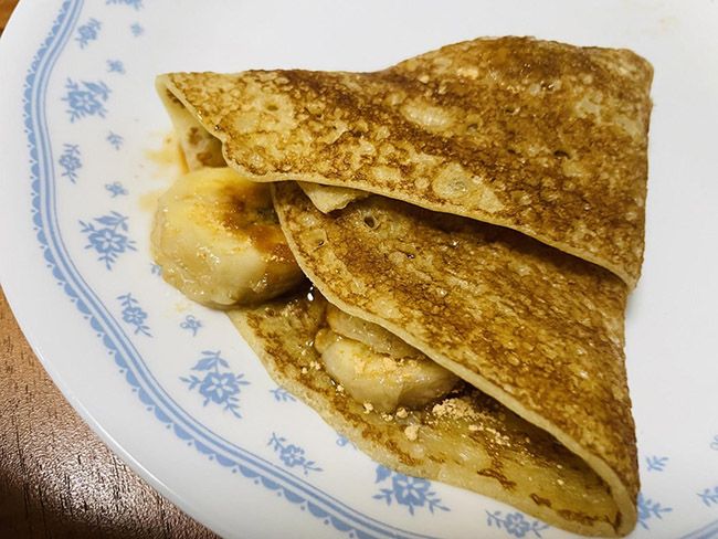 黒蜜が垂れるのでナイフとフォークで食べるのがおすすめ