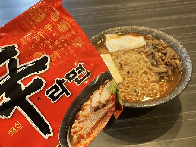 辛ラーメンのトッピング