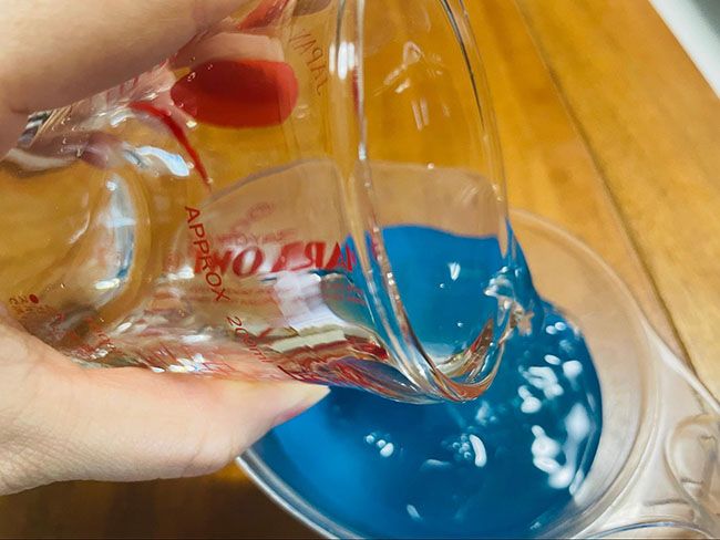 缶の中身全部と水120ml程度を混ぜる