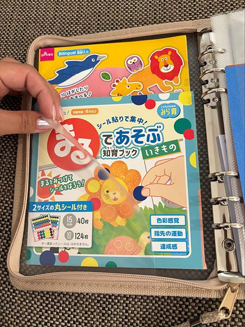 左のポケットには「好きなものセット」を常備