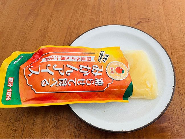第3位　凍らせて食べるみかんアイス