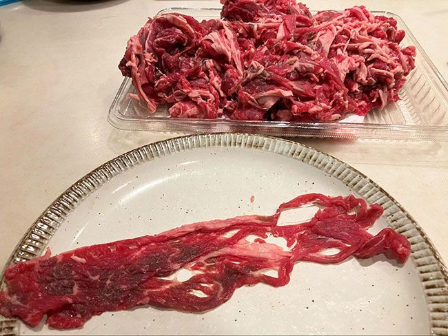 切落し肉1枚の大きさ