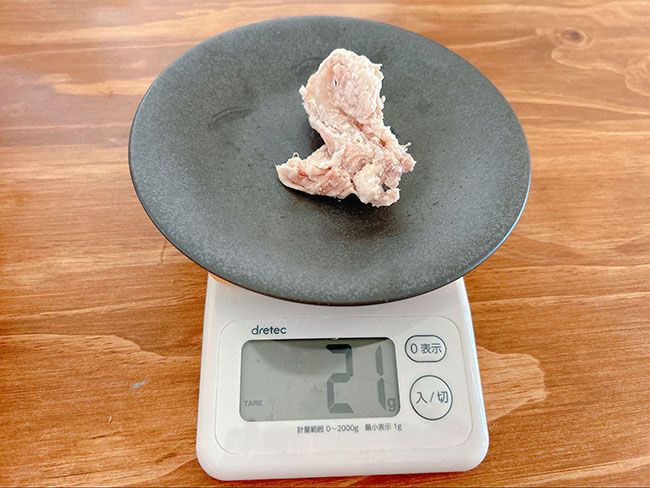 大きなもので21g