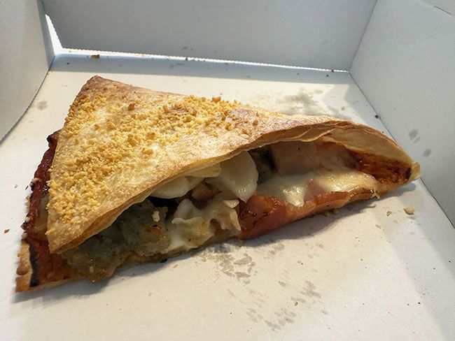 クリスピッツァバーガーの「ガーリックベーコンチーズ」