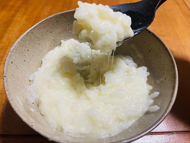 チーズを加えてリゾット風