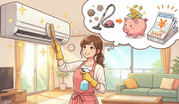 エアコン掃除は怖くない！自分でできるやり方と電気代を年1万円節約するコツ