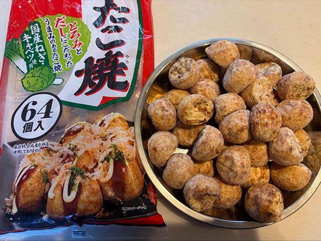 たこ焼きのサイズ感と中身をチェック!