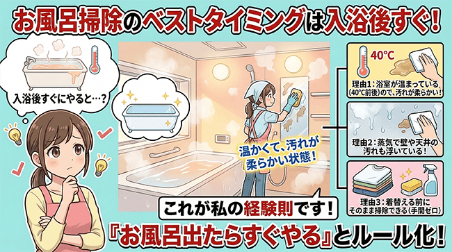 【毎日5分】お風呂掃除の手順を完全解説