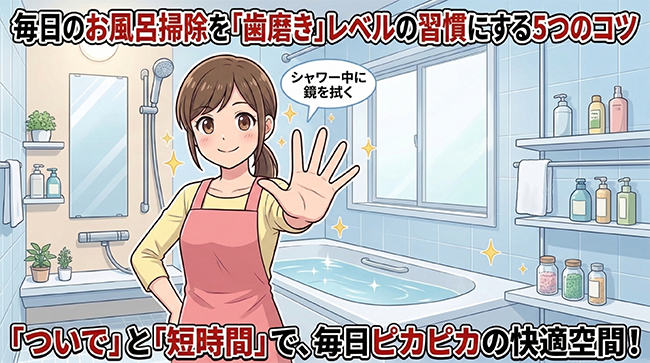 毎日の掃除を「歯磨き」レベルの習慣にする5つのコツ