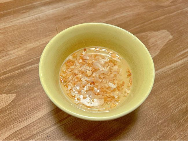 水で戻してみました