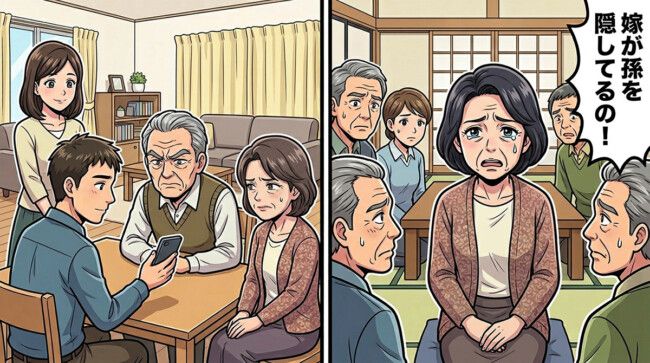 「嫁が孫を隠してる！」と親戚中に吹聴した義母に、夫が記録を見せた結果