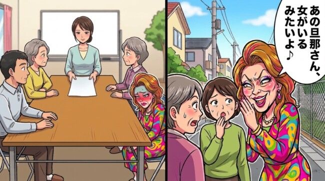 向かいの奥さん「あの旦那さん、女がいるみたいよ♪」→町内会で私が一枚の紙を出した日、彼女が真っ赤になったワケ