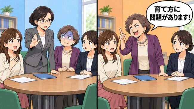 義母「この子の母親の育て方に問題があります」面談室で暴走→カウンセラーが静かに立ち上がり……