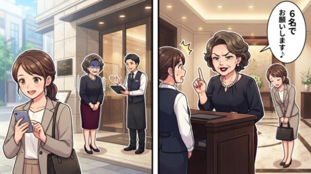 義母「6名でお願いします」→私「では失礼しますね」個室が消えて大慌ての結果