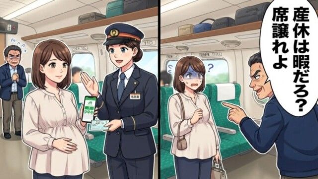 父「産休は暇だろ？」発車前に暴言→席を外した直後、乗務員の一言で絶句