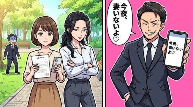 不倫夫が「今夜、妻が出張でいないんだ♡」私に誤送信→私「駅前で会おうか◎」姉と静かに突撃した結果