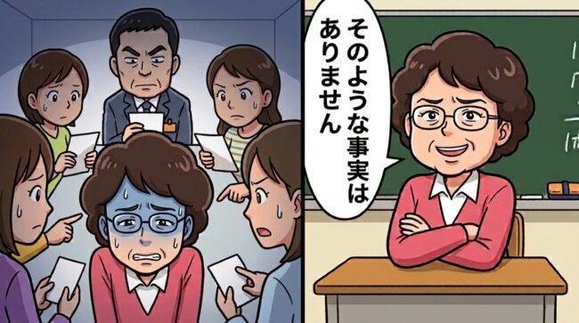 担任「そのような事実はありません」→複数の子どもの証言が重なった瞬間、顔色が青ざめた