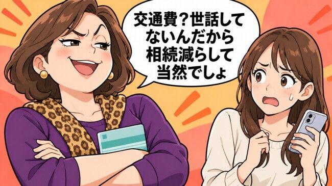 姉「私のほうが世話してるんだから、相続は多くもらって当然でしょ」→私「じゃあ通帳、見せて？」