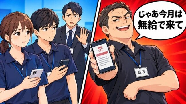 店長「今月は無給で来て」退職を伝えた同僚。返ってきた2行に店全員がざわついた