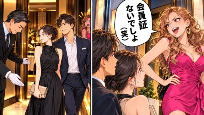 元カノ「会員証ないでしょ（笑）」→「受付でどうぞ◎」⇒支配人のひと言で笑顔が消えたワケ