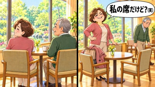 義父が好きな窓際の席を取る義姉。「私の席だけど？」と言われた私が施設に相談すると…