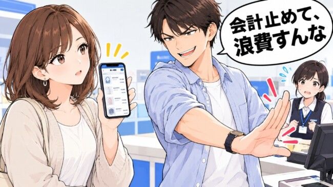 夫「会計止めて、浪費すんな」→私「家計カード使ったの誰？」レジ前で逆転