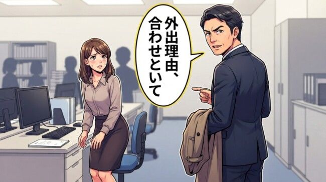 上司「外出理由、合わせといて」→私は「嘘は言いません」