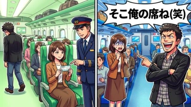 男性客「そこ、俺の席（笑）」→私「券、確認してもらいましょう」と言った結果