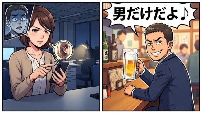 「男だけだよ♪」と送られた一枚を拡大したら、ワイングラスに見覚えのイヤーカフが映ってました