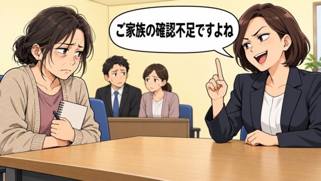 「ご家族で確認してください」相談するたび突き返すケアマネ→半年後、私は管理者に電話した