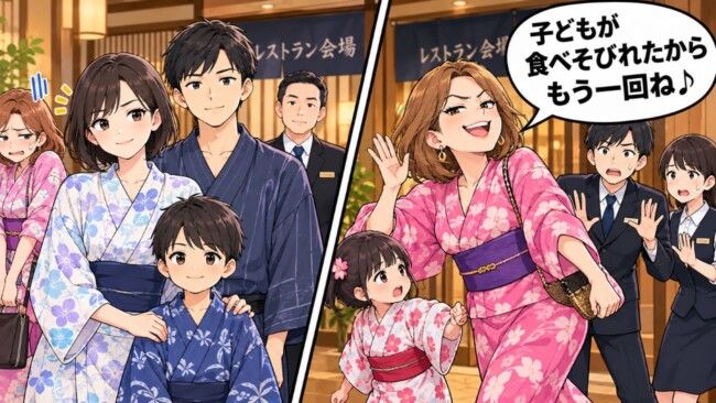 「さっきもいたよね」温泉宿の夕食を2回ねだる親子。だが、支配人が返した正論