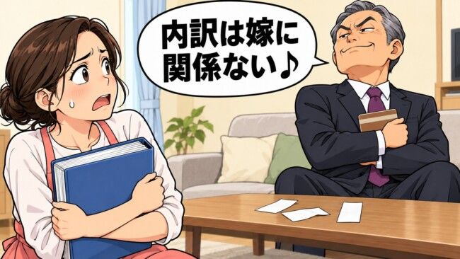 義兄「必要かどうかは俺が決める」介護費を立て替え続けた私→レシートを並べて夫に見せた